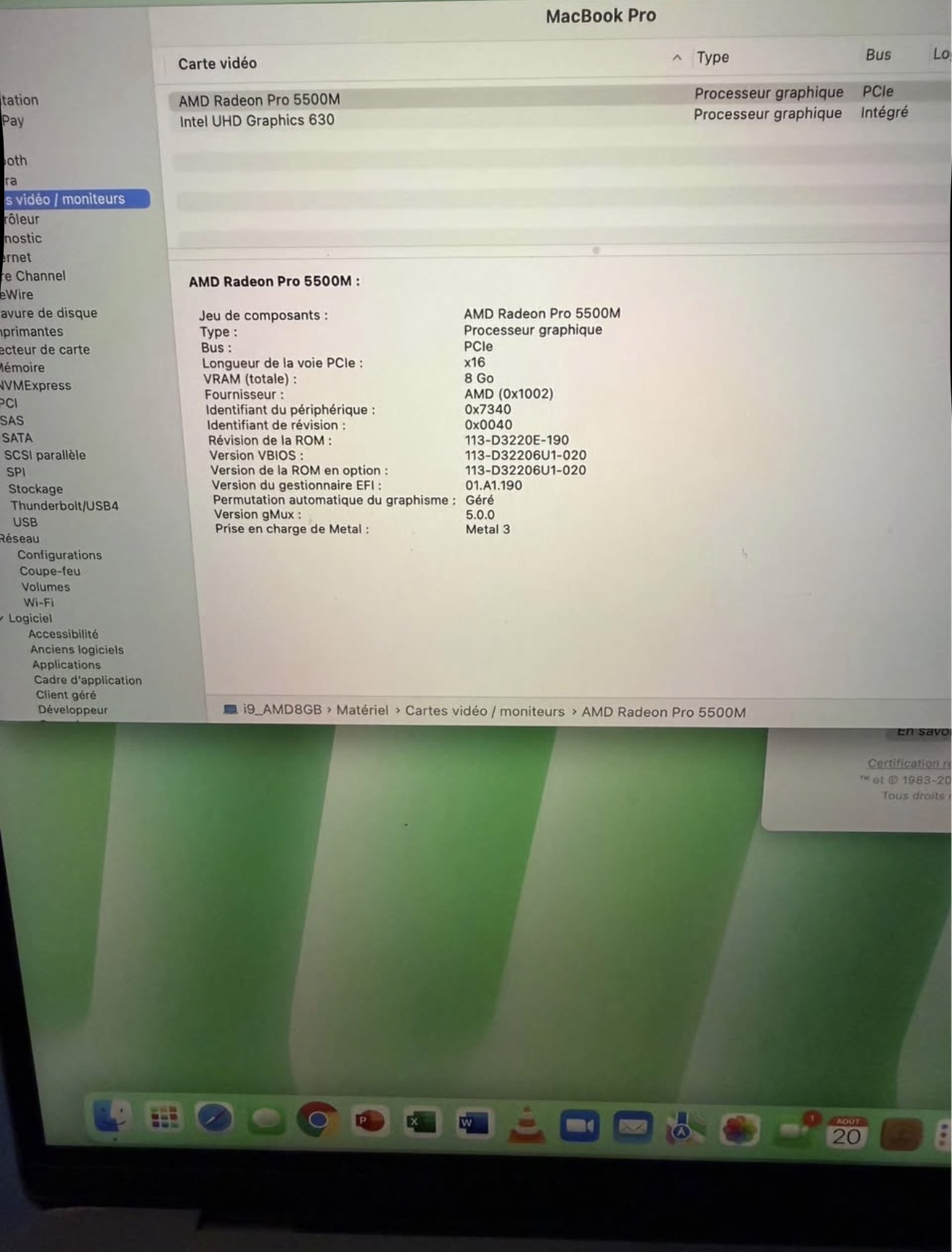 Tozeur&nbsp;Tozeur&nbsp;Apple / MacBook&nbsp;MacBook&nbsp;Macbook pro 2019 fort