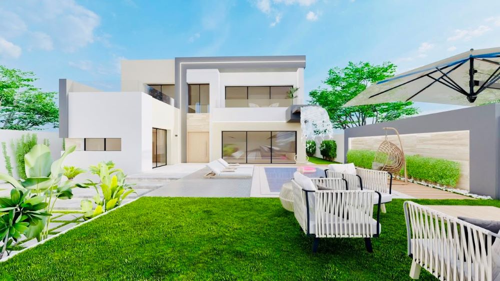 Hammamet&nbsp;Hammamet&nbsp;Vente&nbsp;Maisons&nbsp;V658 villa reflet 2 gh