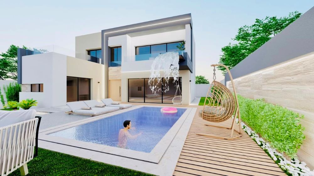Hammamet&nbsp;Hammamet&nbsp;Vente&nbsp;Maisons&nbsp;V658 villa reflet 2 gh