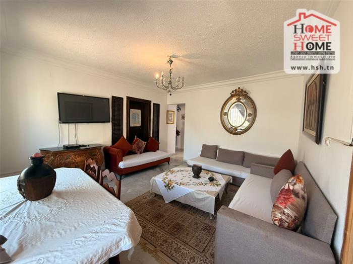La Marsa&nbsp;Marsa Ennassim&nbsp;Location&nbsp;Appart. 2 pi�ces&nbsp;Rdc s2 meubl� toney � cit� des juges la marsa