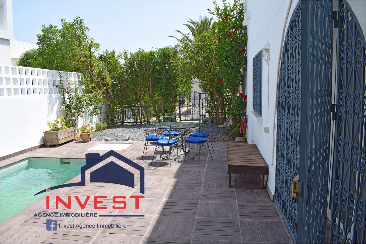 La Marsa&nbsp;Gammart&nbsp;Location&nbsp;Appart. 1 pi�ce&nbsp;S1 meubl� avec piscine � gammarth