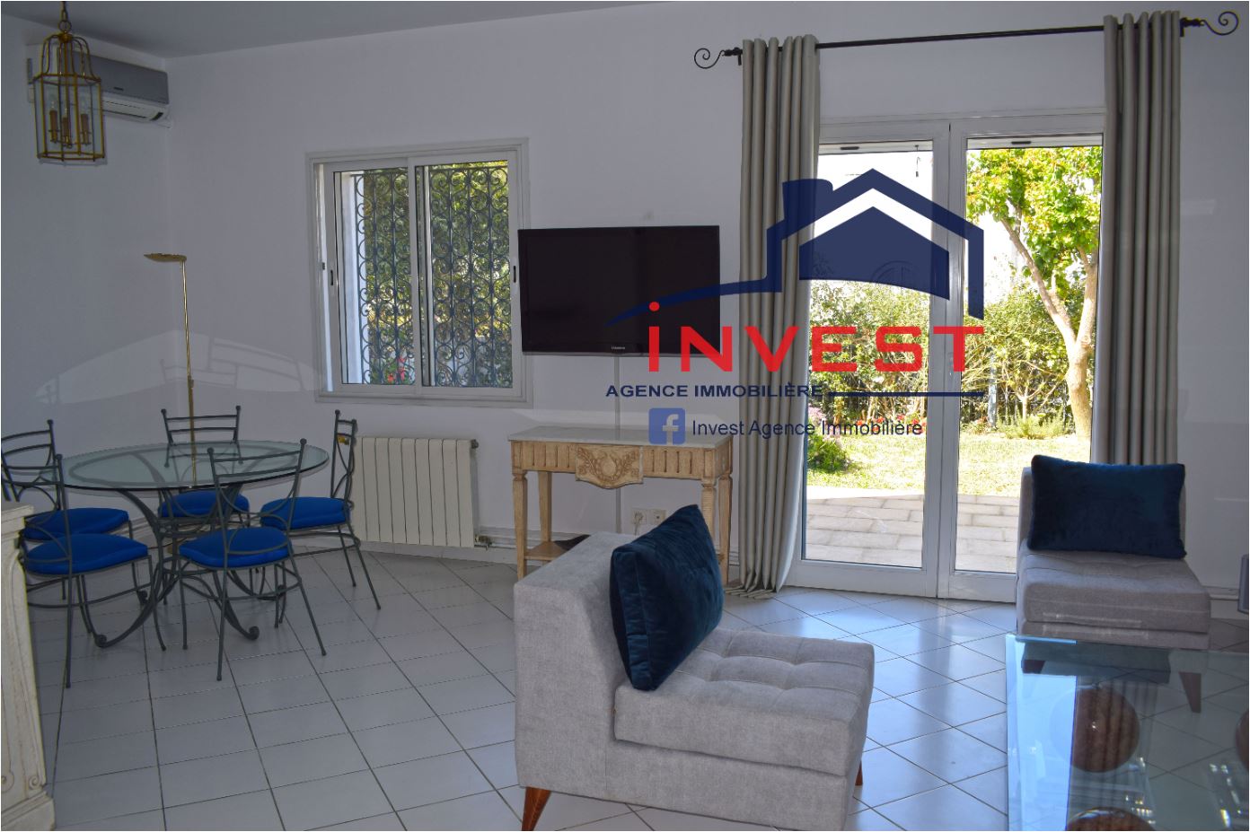 La Marsa&nbsp;Gammart&nbsp;Vente&nbsp;Appart. 2 pi�ces&nbsp;Duplex vue mer avec jardin � gammarth