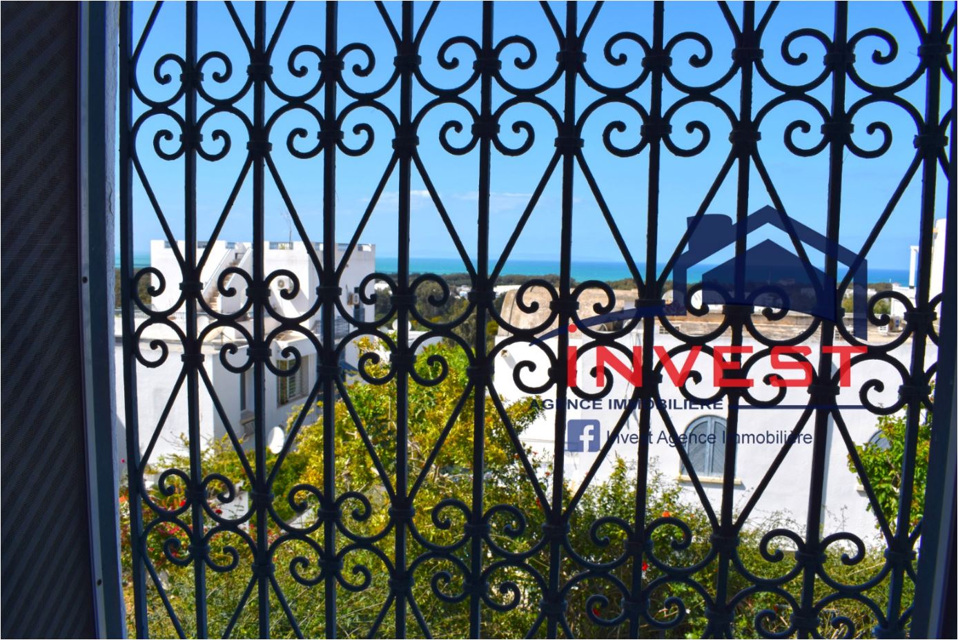 La Marsa&nbsp;Gammart&nbsp;Vente&nbsp;Appart. 2 pi�ces&nbsp;Duplex vue mer avec jardin � gammarth