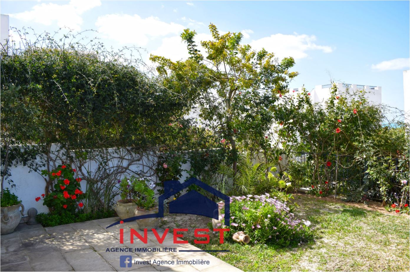 La Marsa&nbsp;Gammart&nbsp;Vente&nbsp;Appart. 2 pi�ces&nbsp;Duplex vue mer avec jardin � gammarth