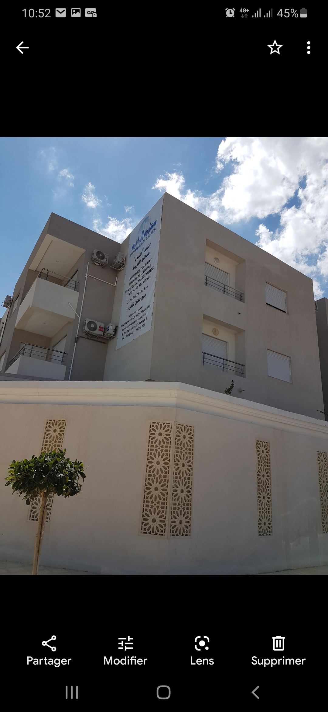 La Marsa&nbsp;El Aouina&nbsp;Location&nbsp;Appart. 2 pi�ces&nbsp;Appartement s1 et place parking jardins aouina