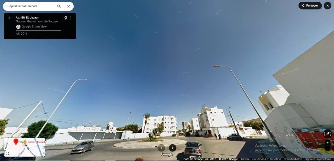 Sousse Ville&nbsp;Cite Jaouhara&nbsp;Terrain&nbsp;Terrain nu&nbsp;Lot 470m pas loin de h�pital farhat hached sousse