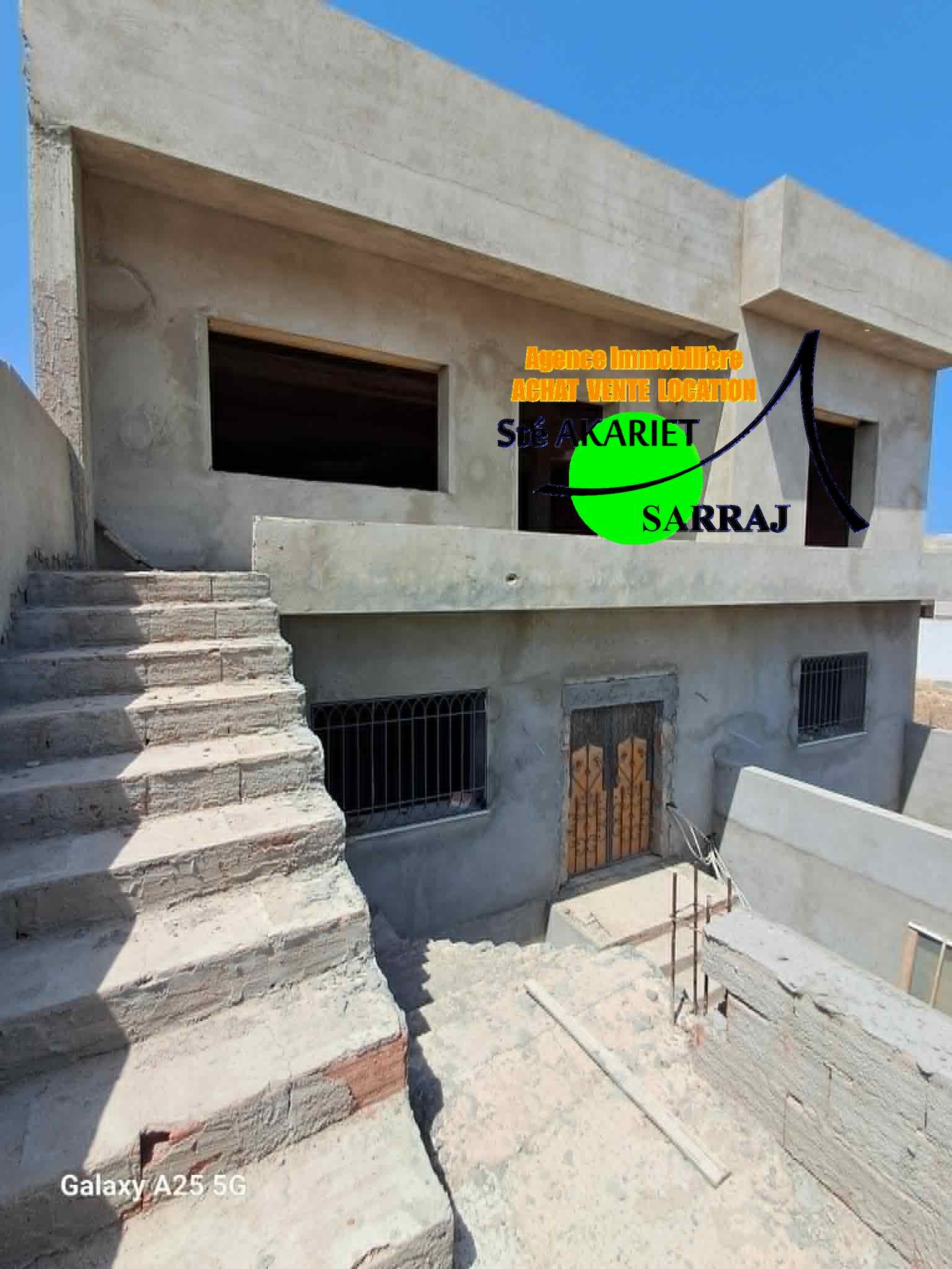 Akouda&nbsp;Akouda&nbsp;Vente&nbsp;Maisons&nbsp;Villa inachev� r1 pas loin de municipalit� akouda