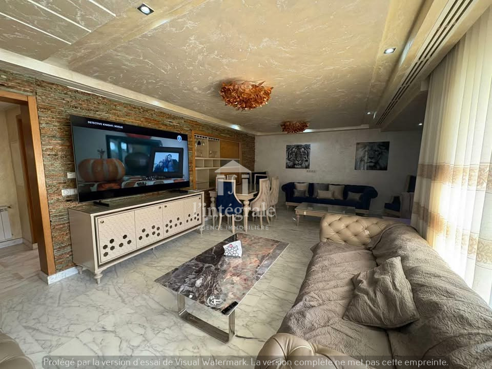 La Marsa&nbsp;Berge Du Lac&nbsp;Location&nbsp;Appart. 5 pi�ces+&nbsp;S4 meubl� de luxe
