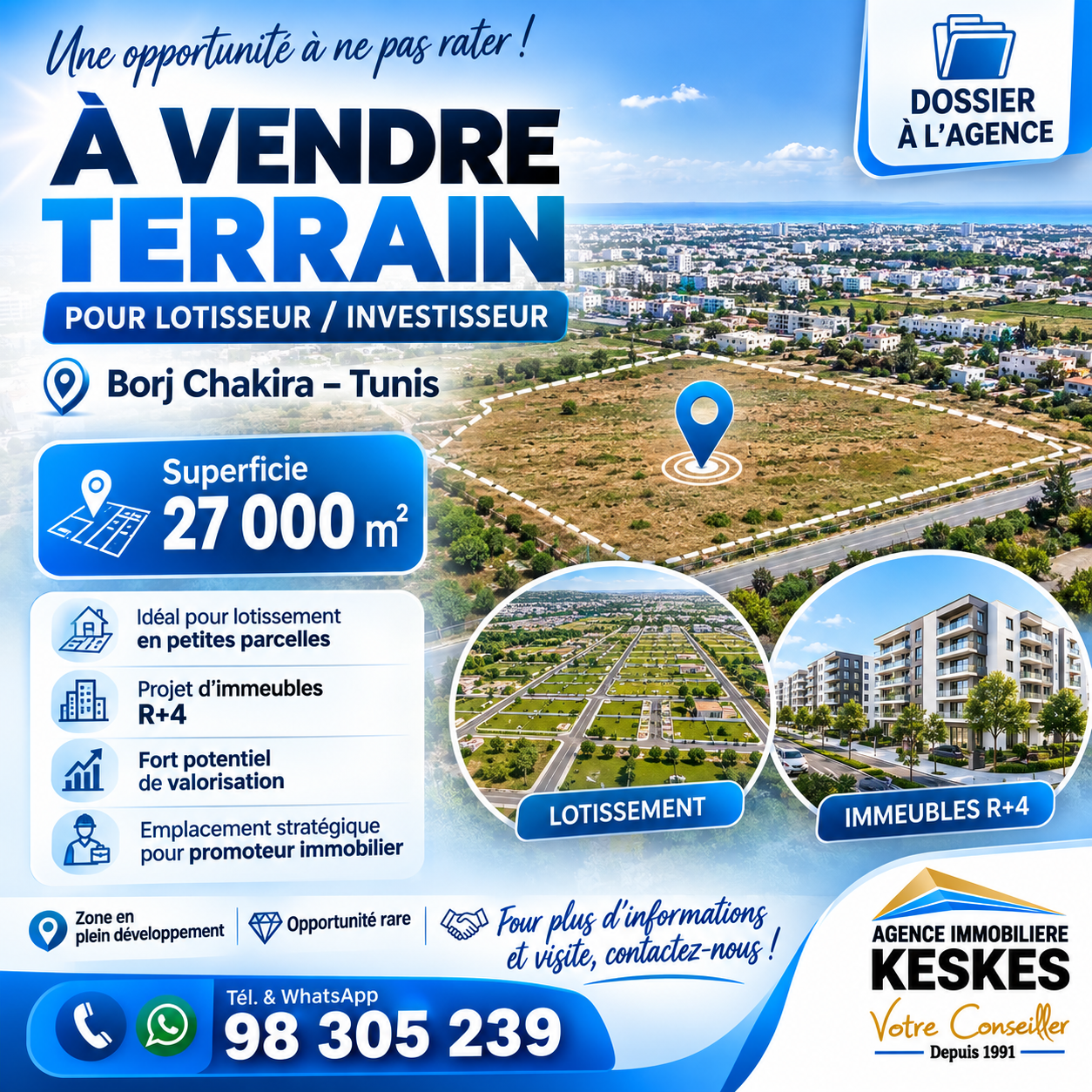 Sidi Hassine&nbsp;Borj Chakir&nbsp;Terrain&nbsp;Terrain nu&nbsp;Borj chakir