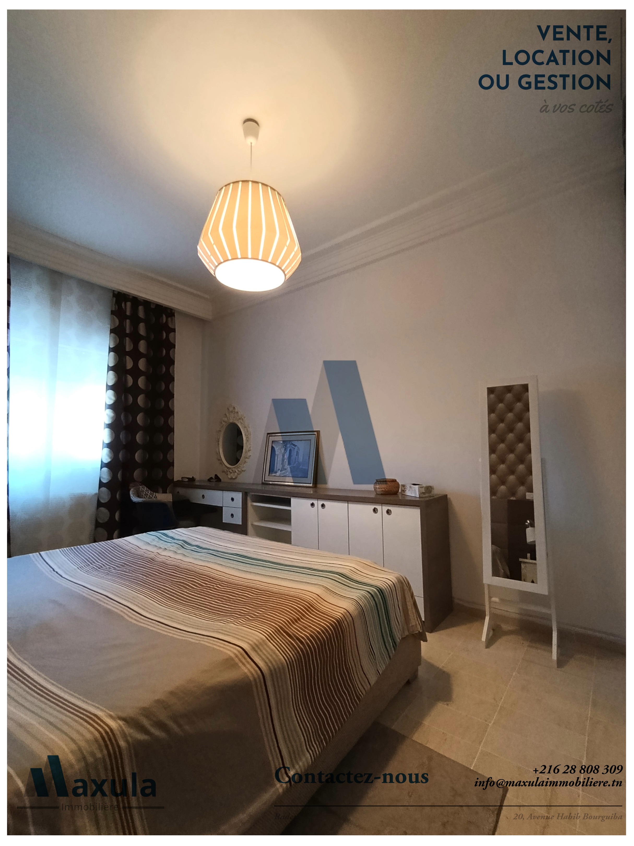 Rades&nbsp;Chouchet Rades&nbsp;Vente&nbsp;Appart. 3 pi�ces&nbsp;Appartement s2 richement meuble a chouchet rades
