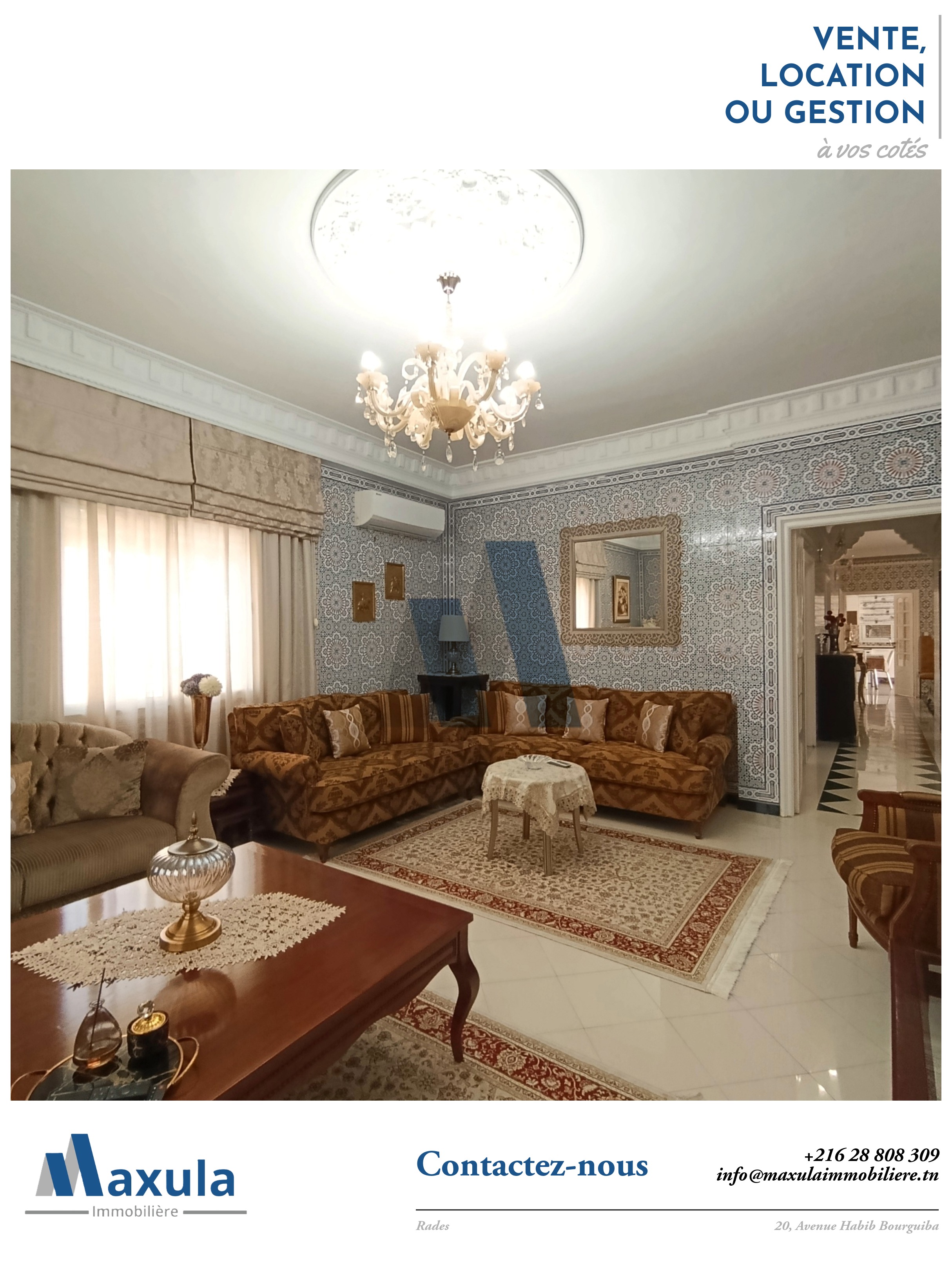 Rades&nbsp;Rades&nbsp;Vente&nbsp;Maisons&nbsp;Villa s5 de plain pied a rades ville
