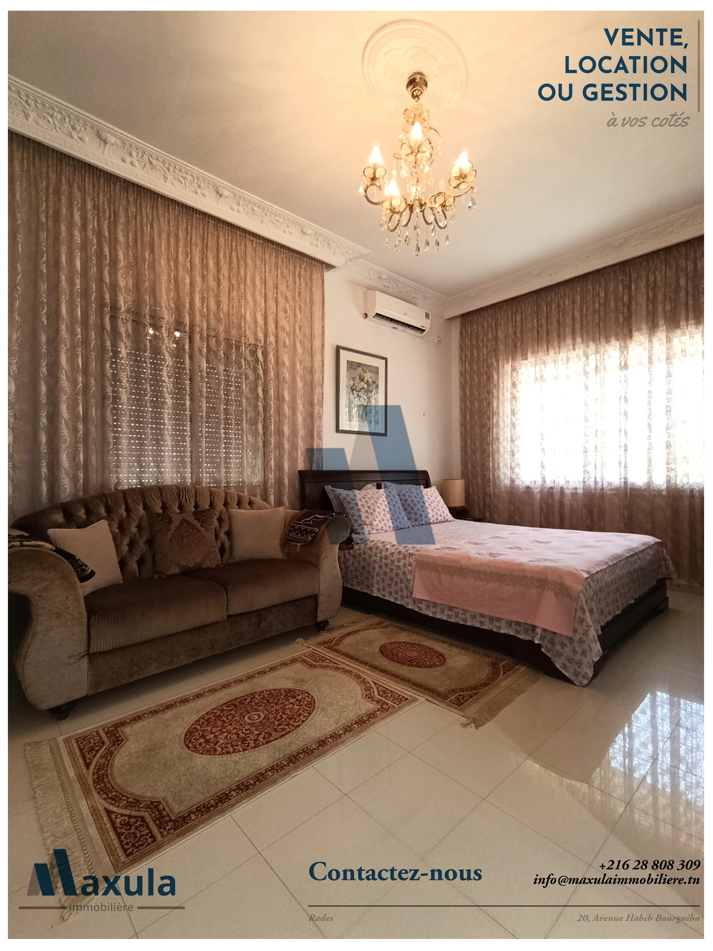 Rades&nbsp;Rades&nbsp;Vente&nbsp;Maisons&nbsp;Villa s5 de plain pied a rades ville
