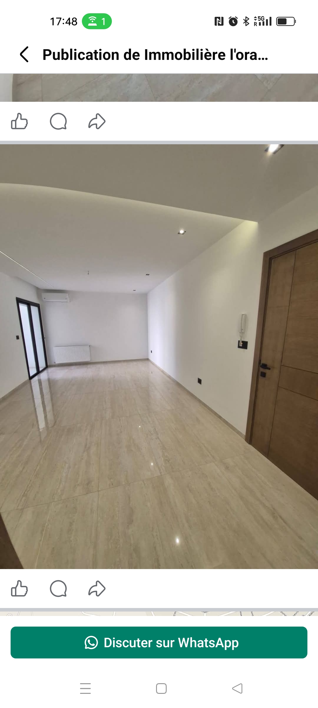 Ariana Ville&nbsp;Cite Ennasr 2&nbsp;Vente&nbsp;Appart. 4 pi�ces&nbsp;Jolie s3 jardin menzeh ii
