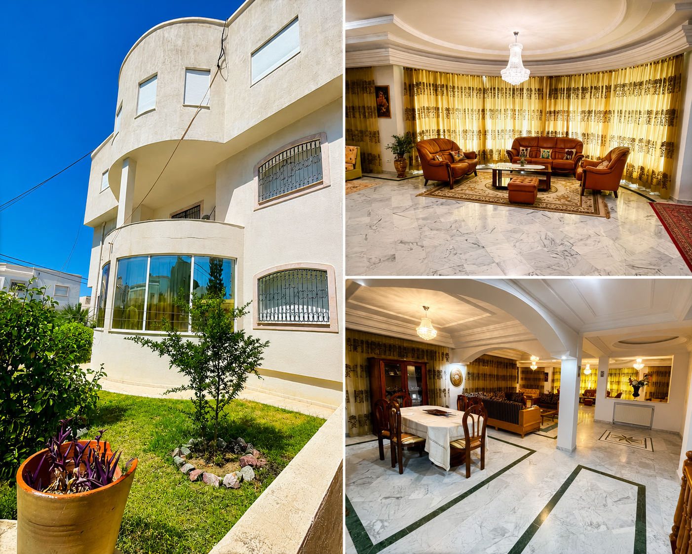Bou Mhel El Bassatine&nbsp;Bou Mhel&nbsp;Vente&nbsp;Appart. 5 pi�ces+&nbsp;Une superbe villa a  boumhel belair