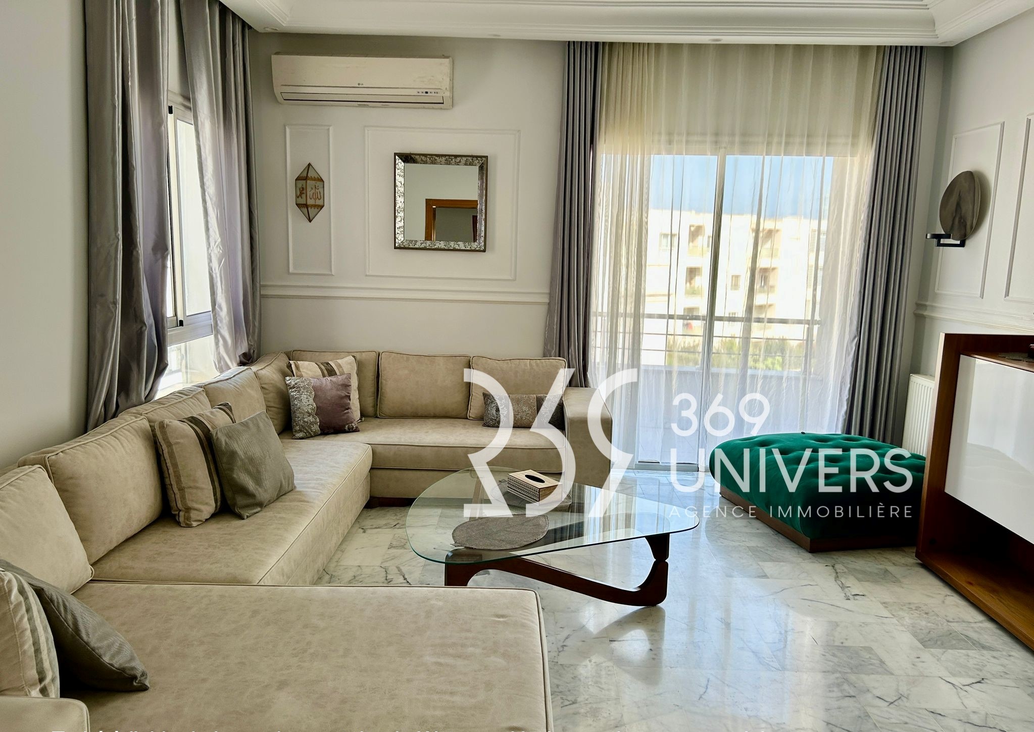 Ain Zaghouan&nbsp;Jardins de Carthage&nbsp;Location&nbsp;Appart. 3 pi�ces&nbsp;Appart meubl� aux jardins de carthage ref ra181