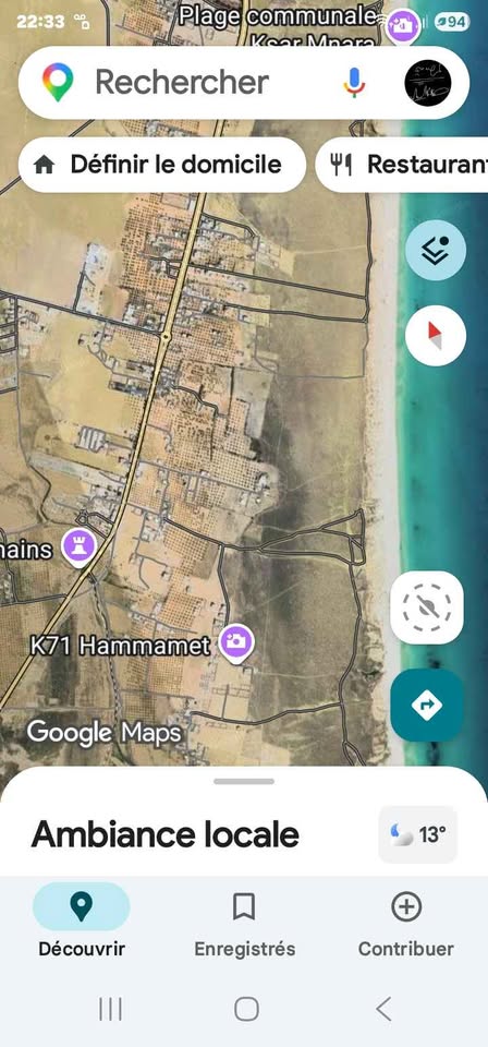 Hammamet&nbsp;Hammamet&nbsp;Terrain&nbsp;Terrain nu&nbsp;400m cote plage 71