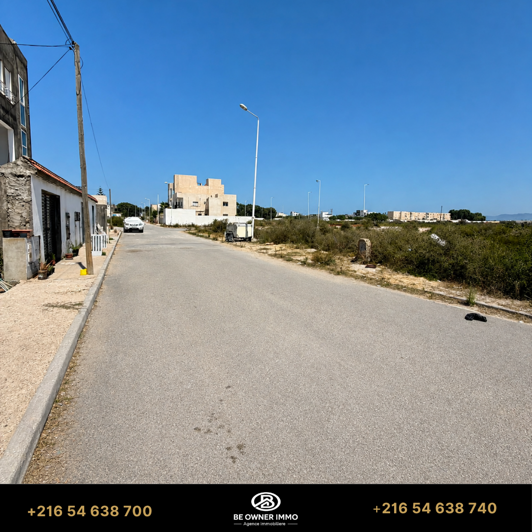 Hammam Chatt&nbsp;Borj Cedria&nbsp;Terrain&nbsp;Terrain nu&nbsp;Terrain de 349 m2 av