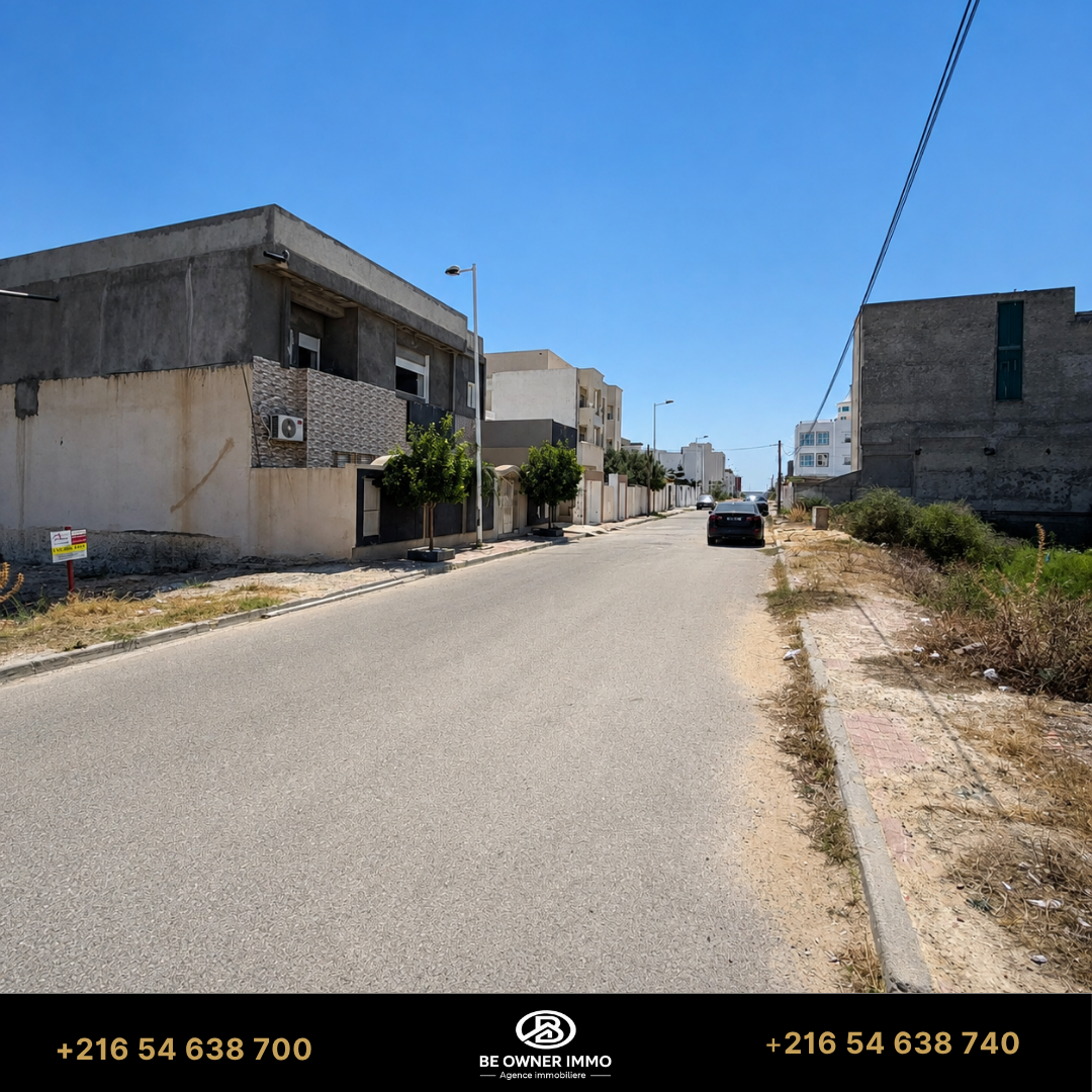 Hammam Chatt&nbsp;Borj Cedria&nbsp;Terrain&nbsp;Terrain nu&nbsp;Terrain de 349 m2 av