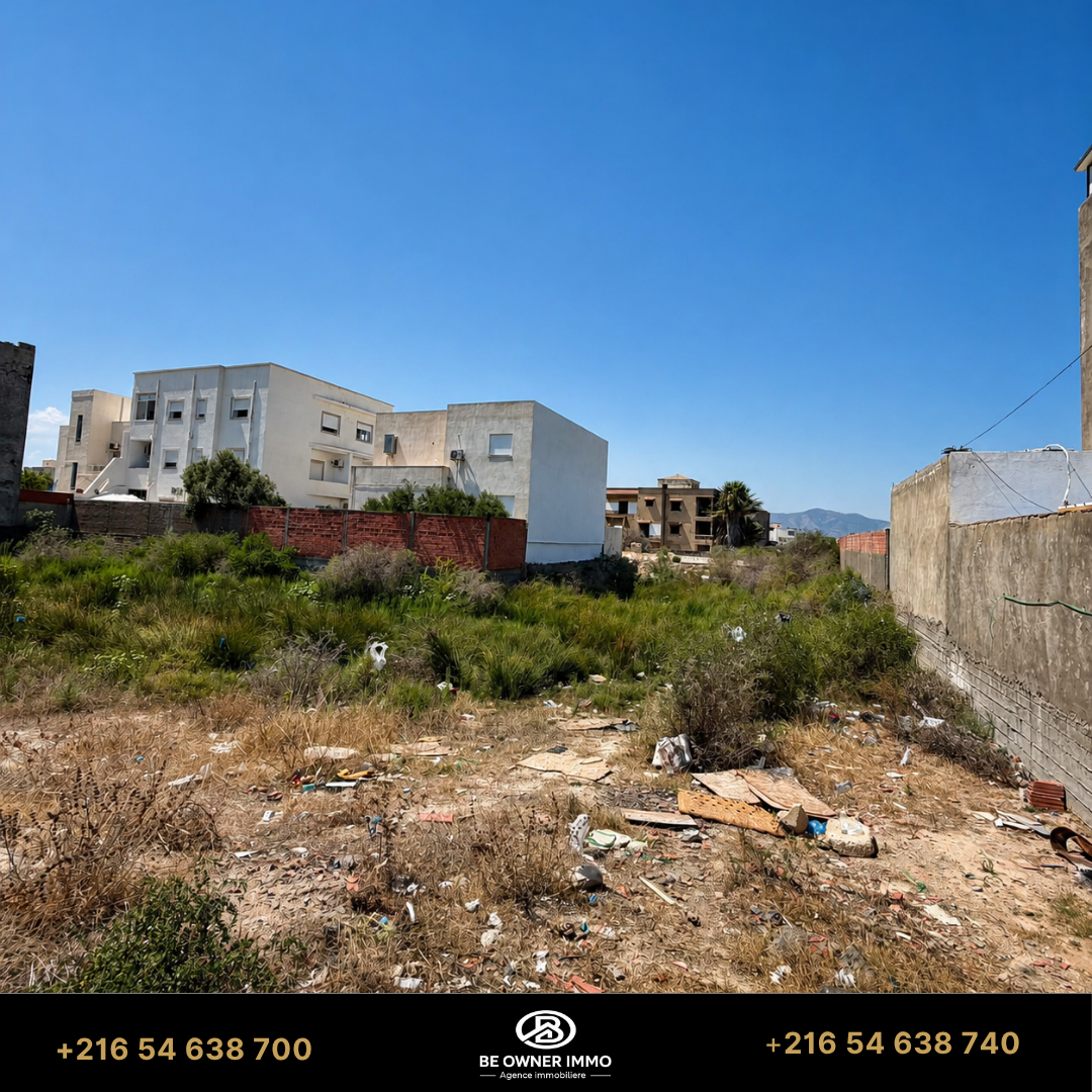 Hammam Chatt&nbsp;Borj Cedria&nbsp;Terrain&nbsp;Terrain nu&nbsp;Terrain de 349 m2 av