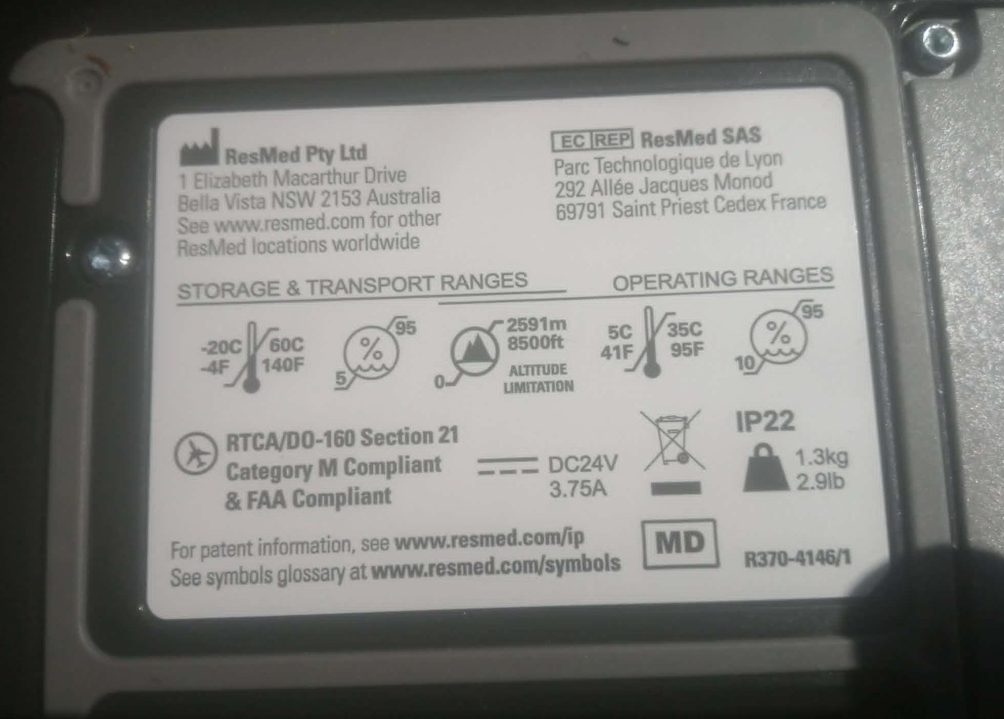Bab Bhar&nbsp;Bab Bhar&nbsp;Autre&nbsp;Autre&nbsp;Cpap resmed airsense 10 neuf pack complet