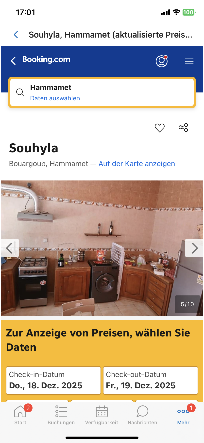 Bou Argoub&nbsp;Bou Argoub&nbsp;Location&nbsp;Appart. 1 pi�ce&nbsp;Appartement meuble avec belle vue