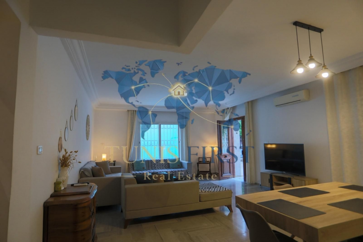 Carthage&nbsp;Amilcar&nbsp;Location&nbsp;Maisons&nbsp;Rdc de villa meublee avec piscine a carthage