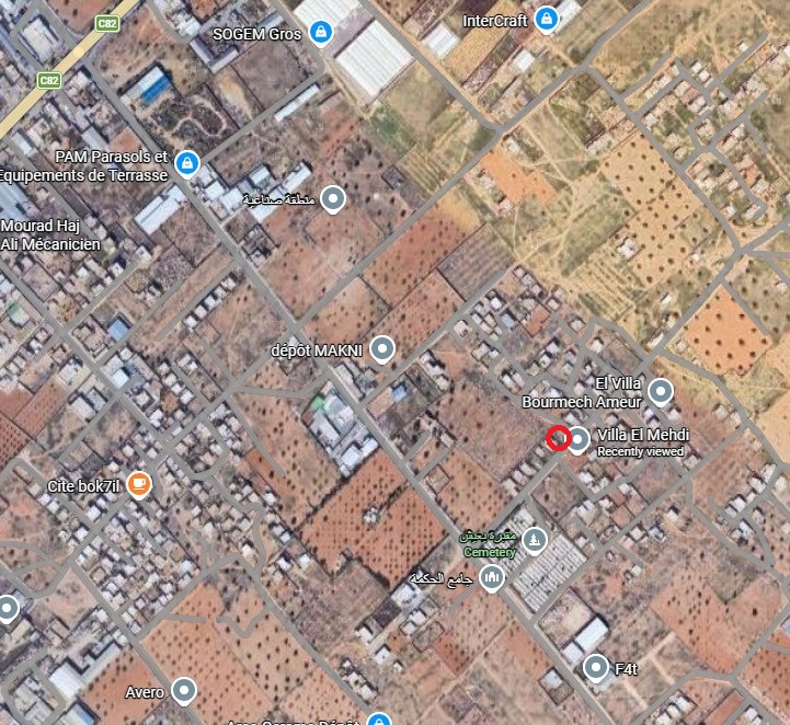 Sakiet Eddaier&nbsp;Sakiet Eddaier&nbsp;Terrain&nbsp;Terrain nu&nbsp;Maison en d�but de construction