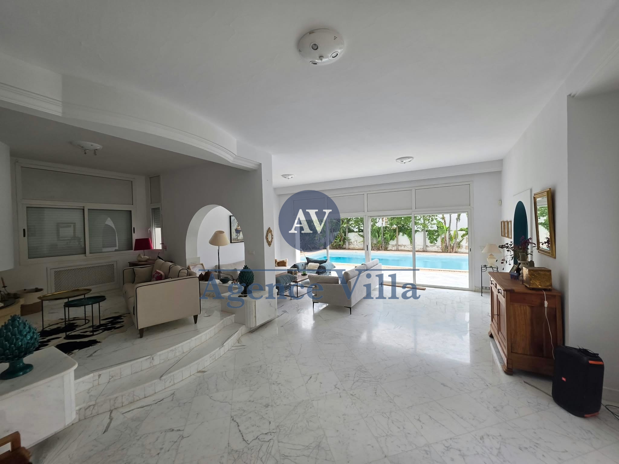 La Marsa&nbsp;Gammart&nbsp;Location&nbsp;Maisons&nbsp;Villa s5 avec piscine � gammarth