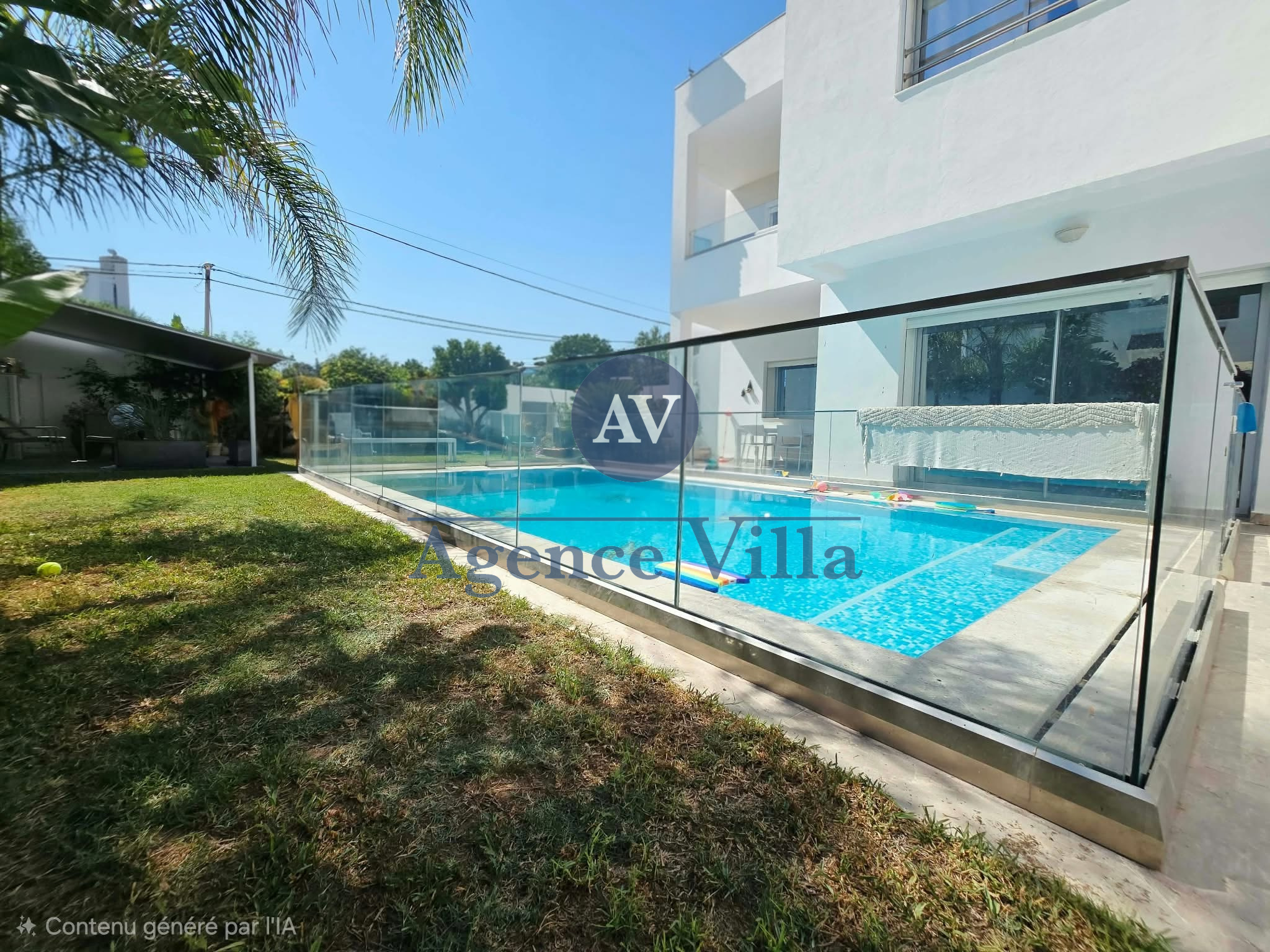 La Marsa&nbsp;Gammart&nbsp;Location&nbsp;Maisons&nbsp;Une superbe villa s4 avec piscine � gammarth