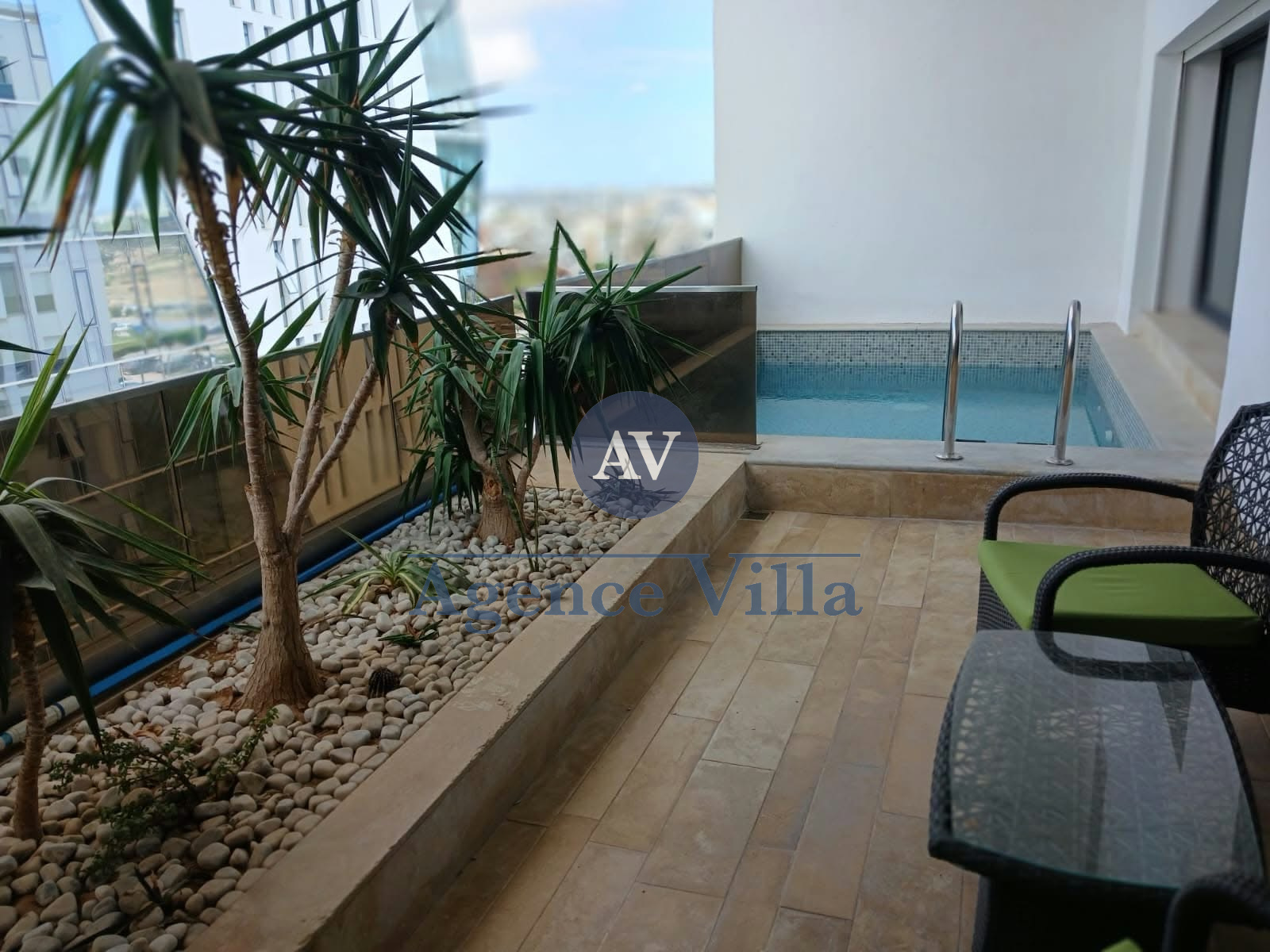 La Marsa&nbsp;Berge Du Lac&nbsp;Location&nbsp;Appart. 4 pi�ces&nbsp;Appartement s3 meubl� avec piscine au lac 2
