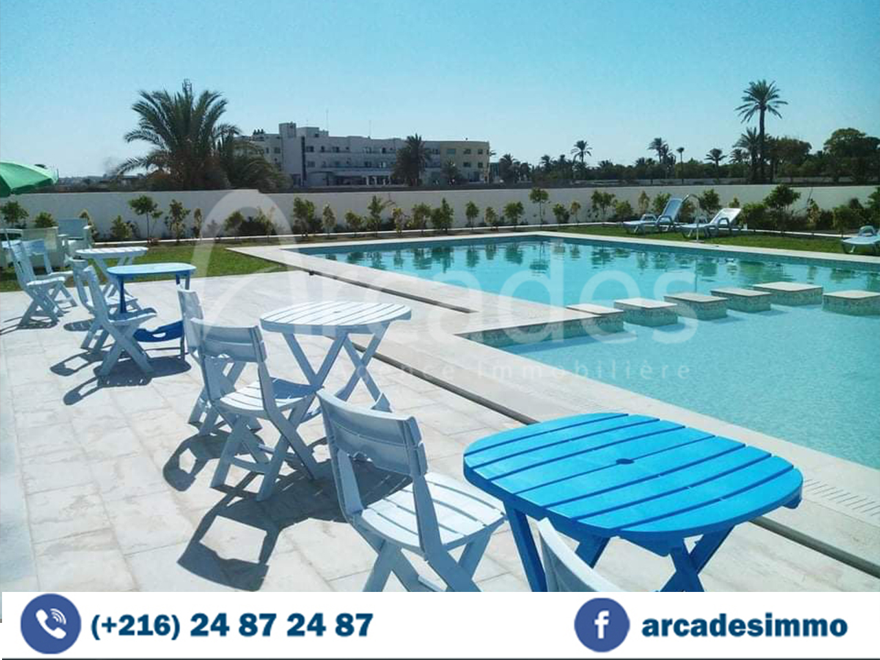 Monastir&nbsp;Monastir&nbsp;Location vacances&nbsp;Appart. 2 pi�ces&nbsp;Appartement avec piscine s2