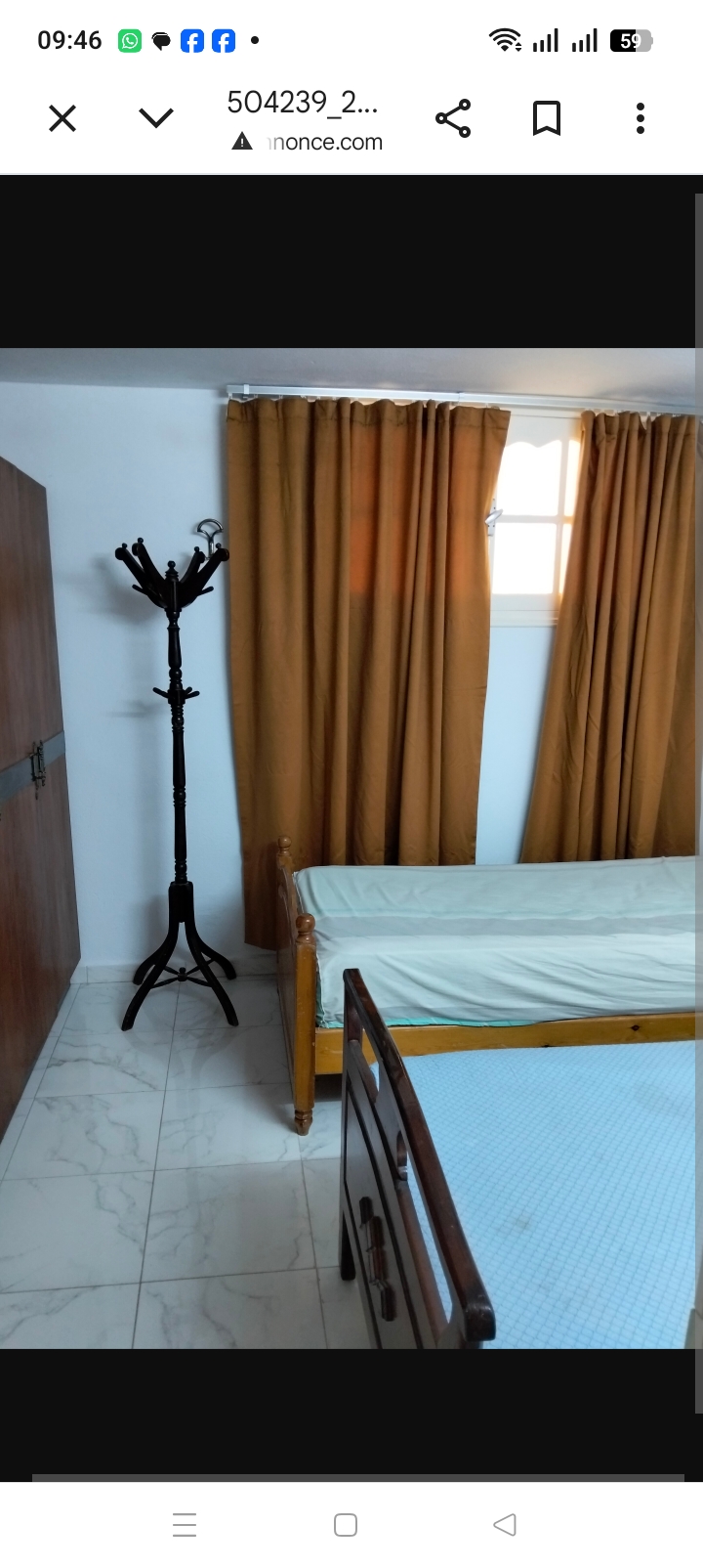 Sousse Jaouhara&nbsp;Cite Sahloul&nbsp;Location&nbsp;Appart. 1 pi�ce&nbsp;Disponible studio neuf  sahloul1