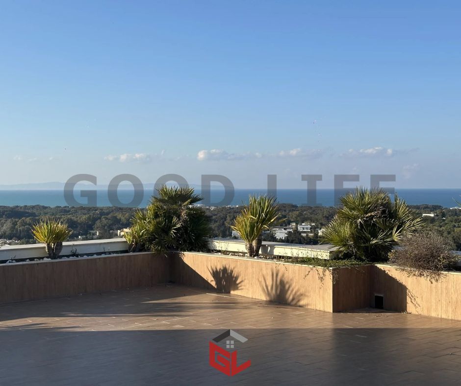 La Marsa&nbsp;Gammart&nbsp;Location&nbsp;Appart. 1 pi�ce&nbsp;S0 meubl� avec vue sur mer