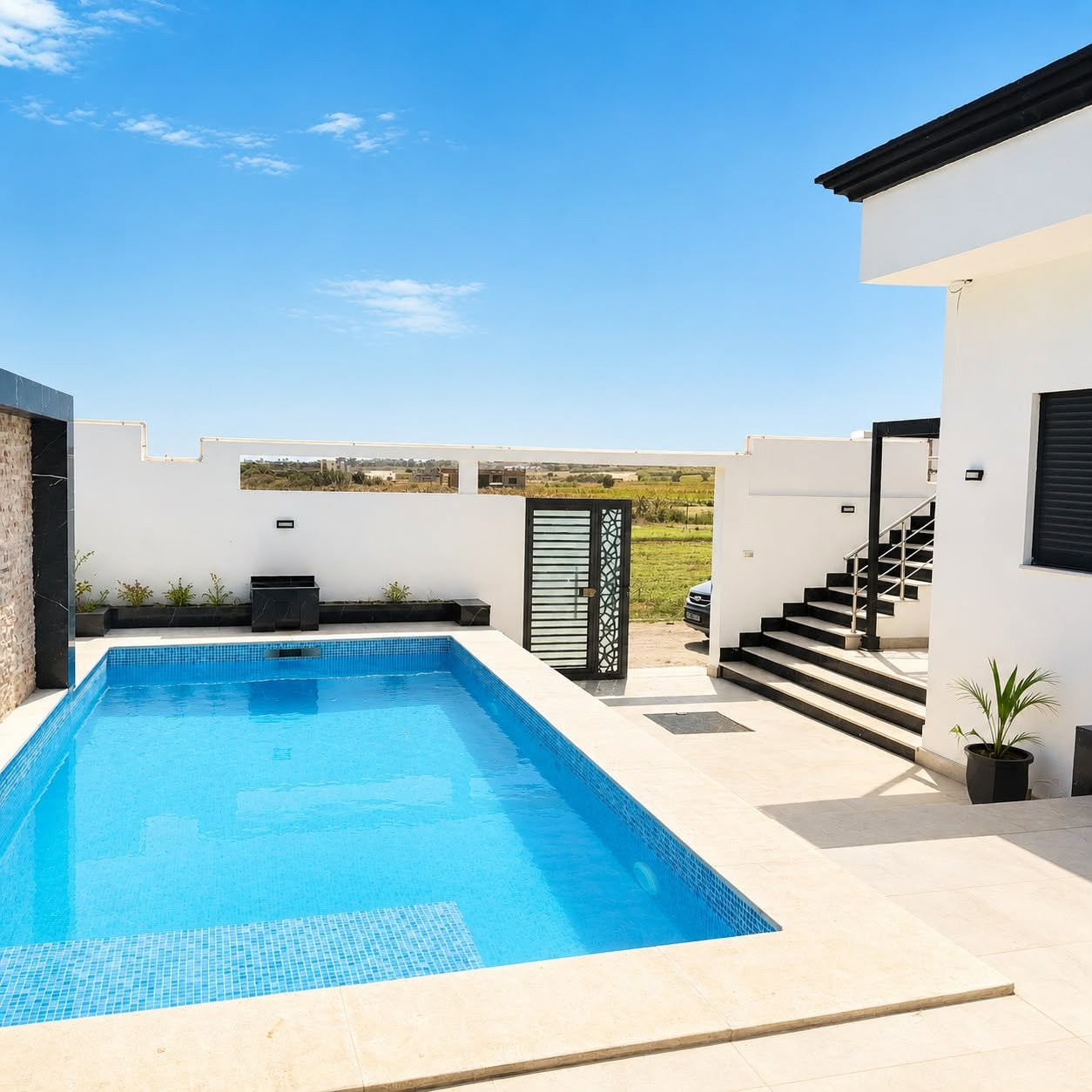 Kelibia&nbsp;Dar Allouche&nbsp;Vente&nbsp;Maisons&nbsp;Villa s2 haut standing  avec piscine � dar alouche