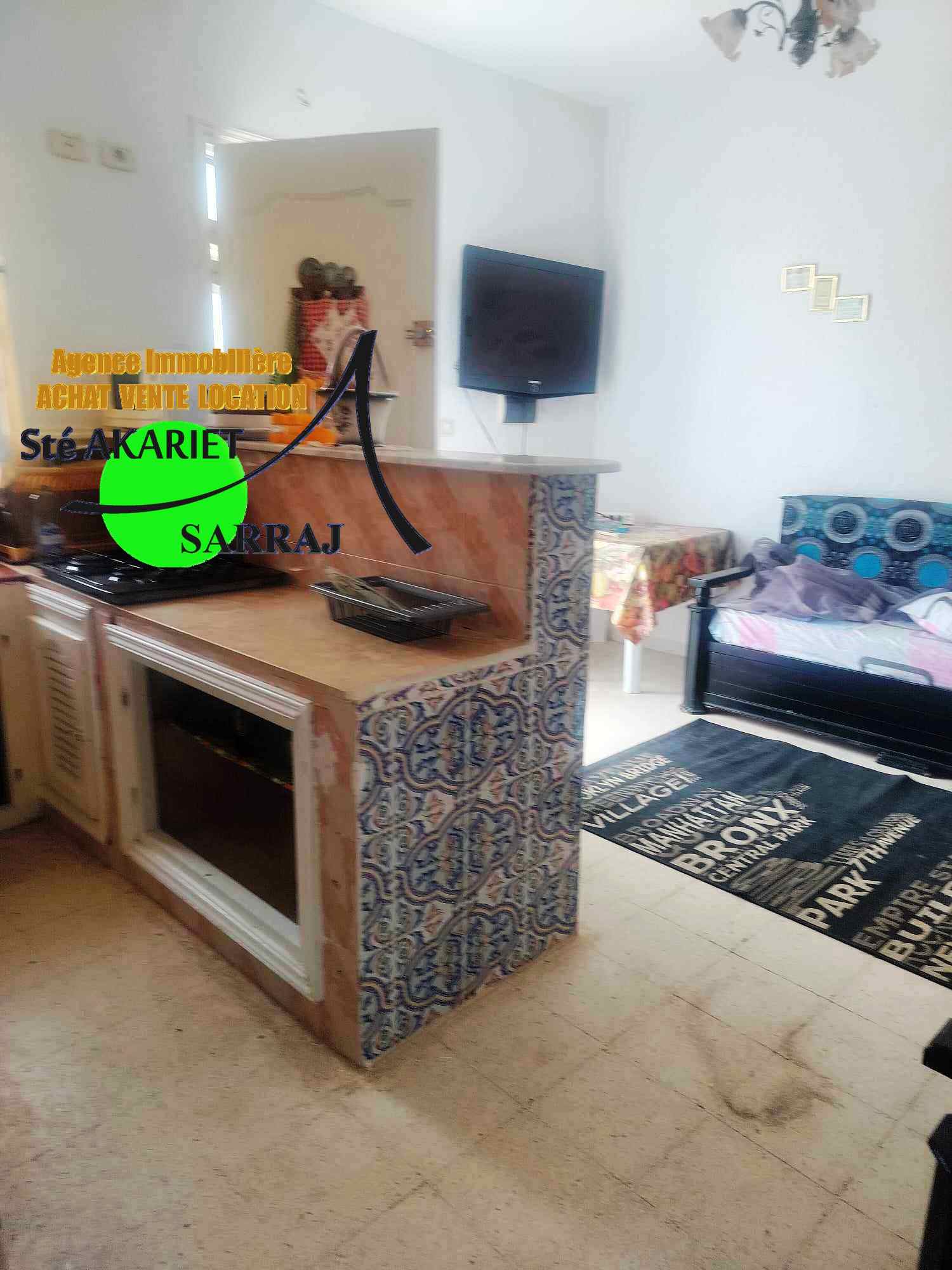 Akouda&nbsp;Chatt Meriem&nbsp;Terrain&nbsp;Terrain nu&nbsp;Terrain cl�tur� 471m avec studio s1 � chatt mariem