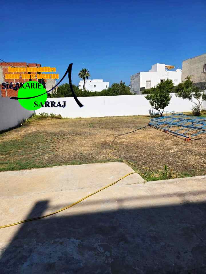 Akouda&nbsp;Chatt Meriem&nbsp;Terrain&nbsp;Terrain nu&nbsp;Terrain cl�tur� 471m avec studio s1 � chatt mariem
