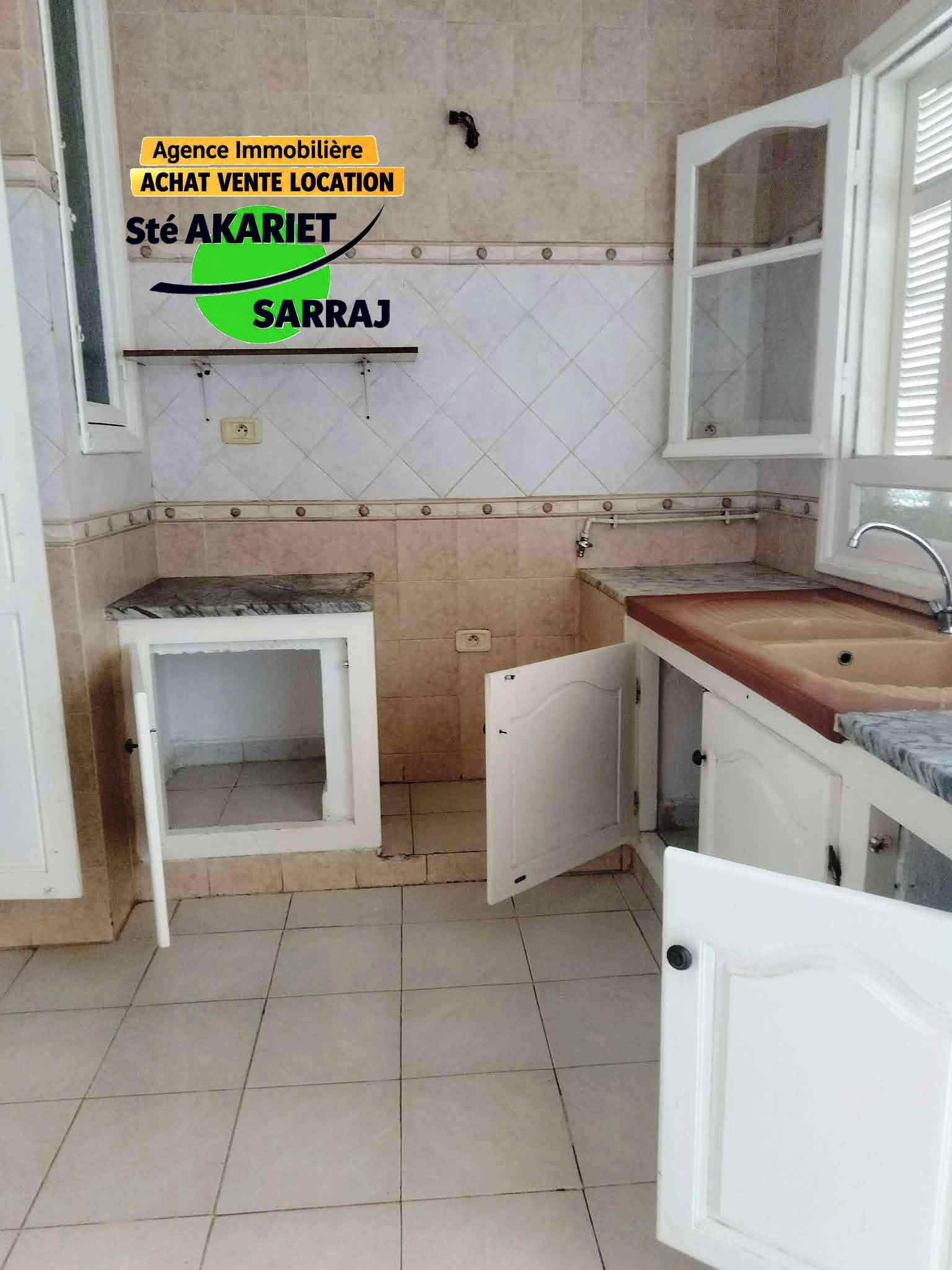Sousse Jaouhara&nbsp;Sahloul&nbsp;Vente&nbsp;Appart. 3 pi�ces&nbsp;Appartement s2 pr�s mosqu�e fatima ezzahra sahloul