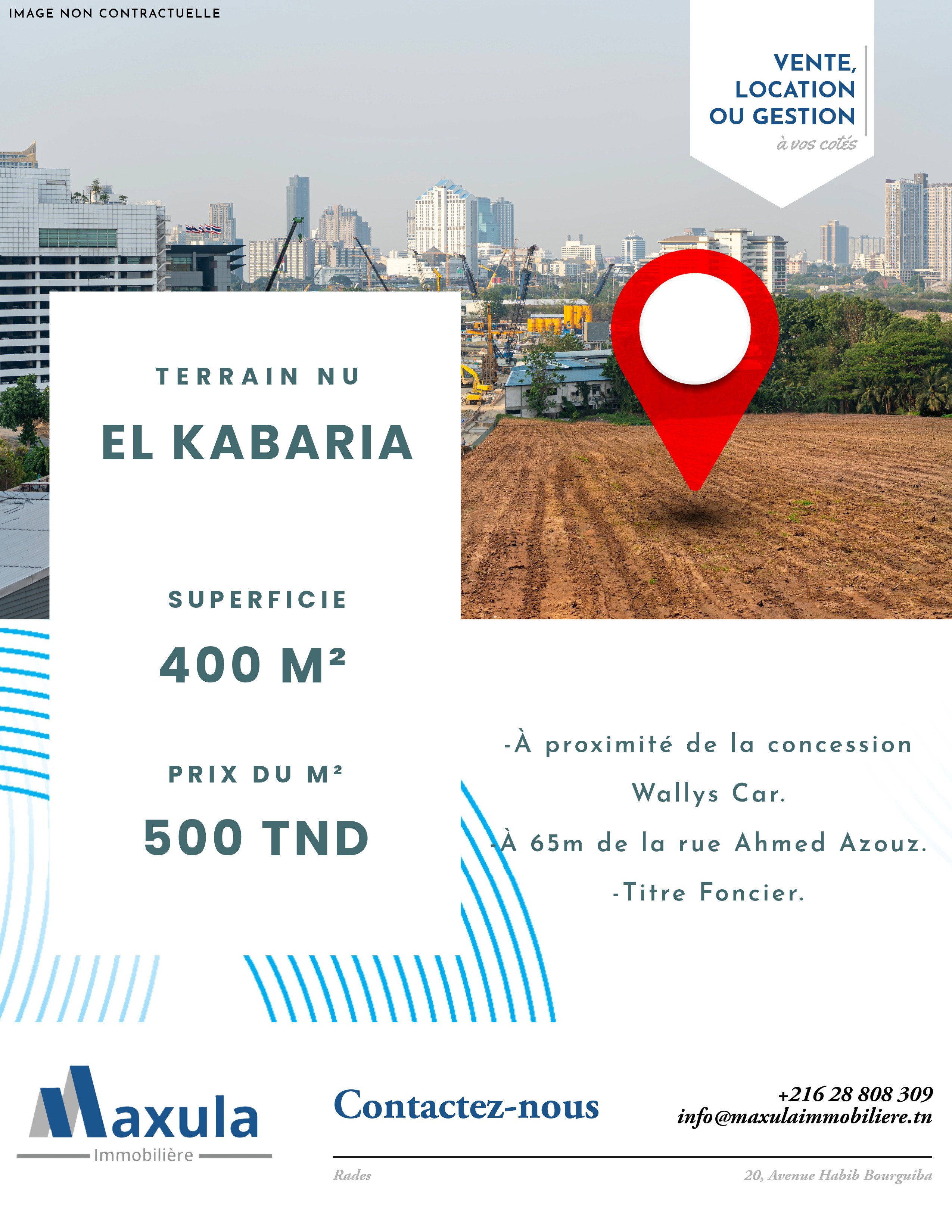 El Kabbaria&nbsp;El Kabbaria 1&nbsp;Terrain&nbsp;Terrain nu&nbsp;Terrain de 400m a el kabaria 1