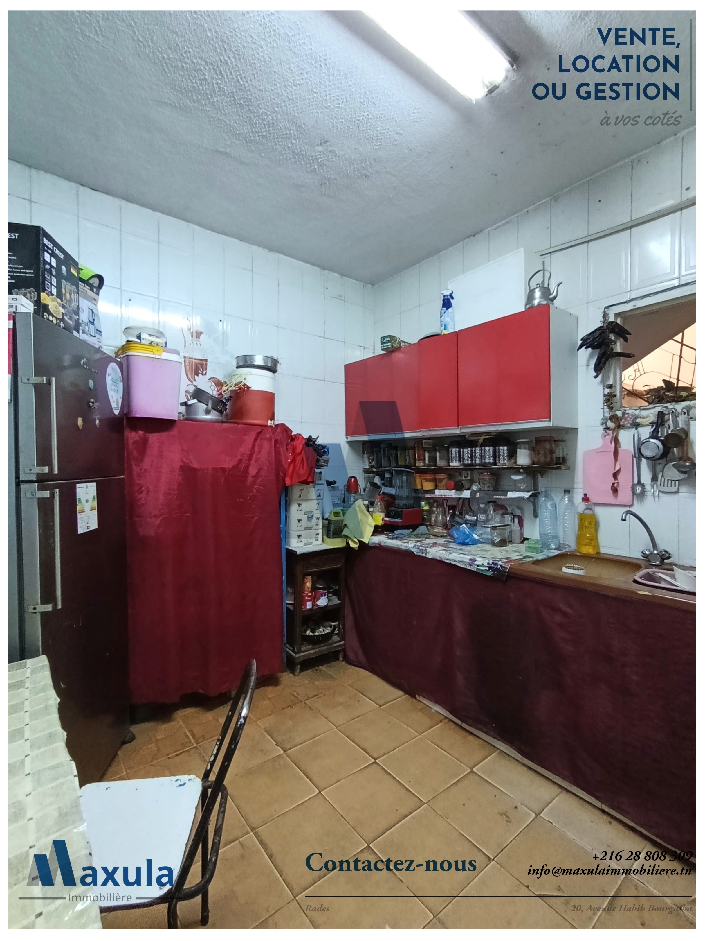 Rades&nbsp;Rades Saline&nbsp;Vente&nbsp;Maisons&nbsp;Maison d angle s5 a rades malleha