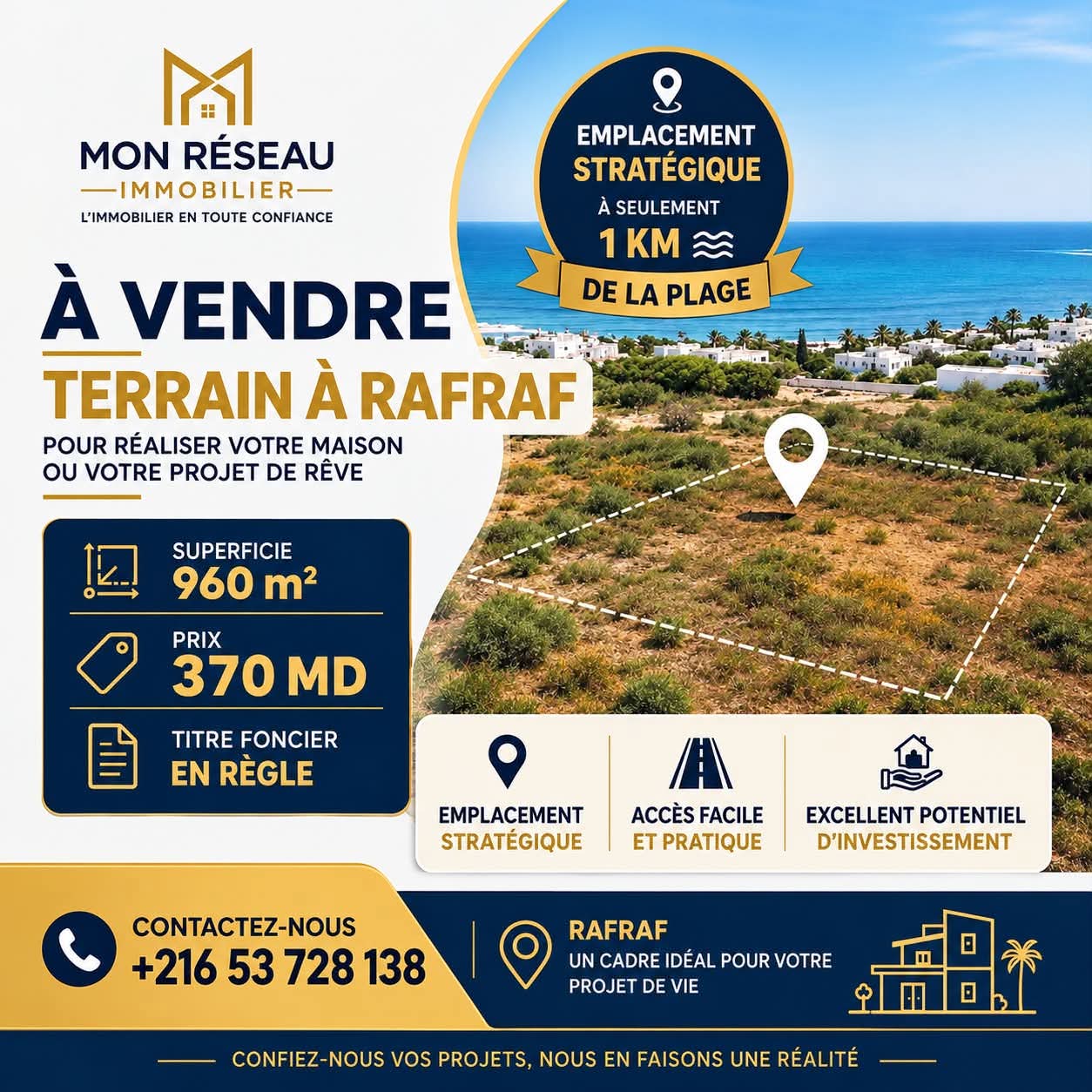 Ras Jebel&nbsp;Rafraf&nbsp;Terrain&nbsp;Terrain nu&nbsp;Terrain rafraf bizerte