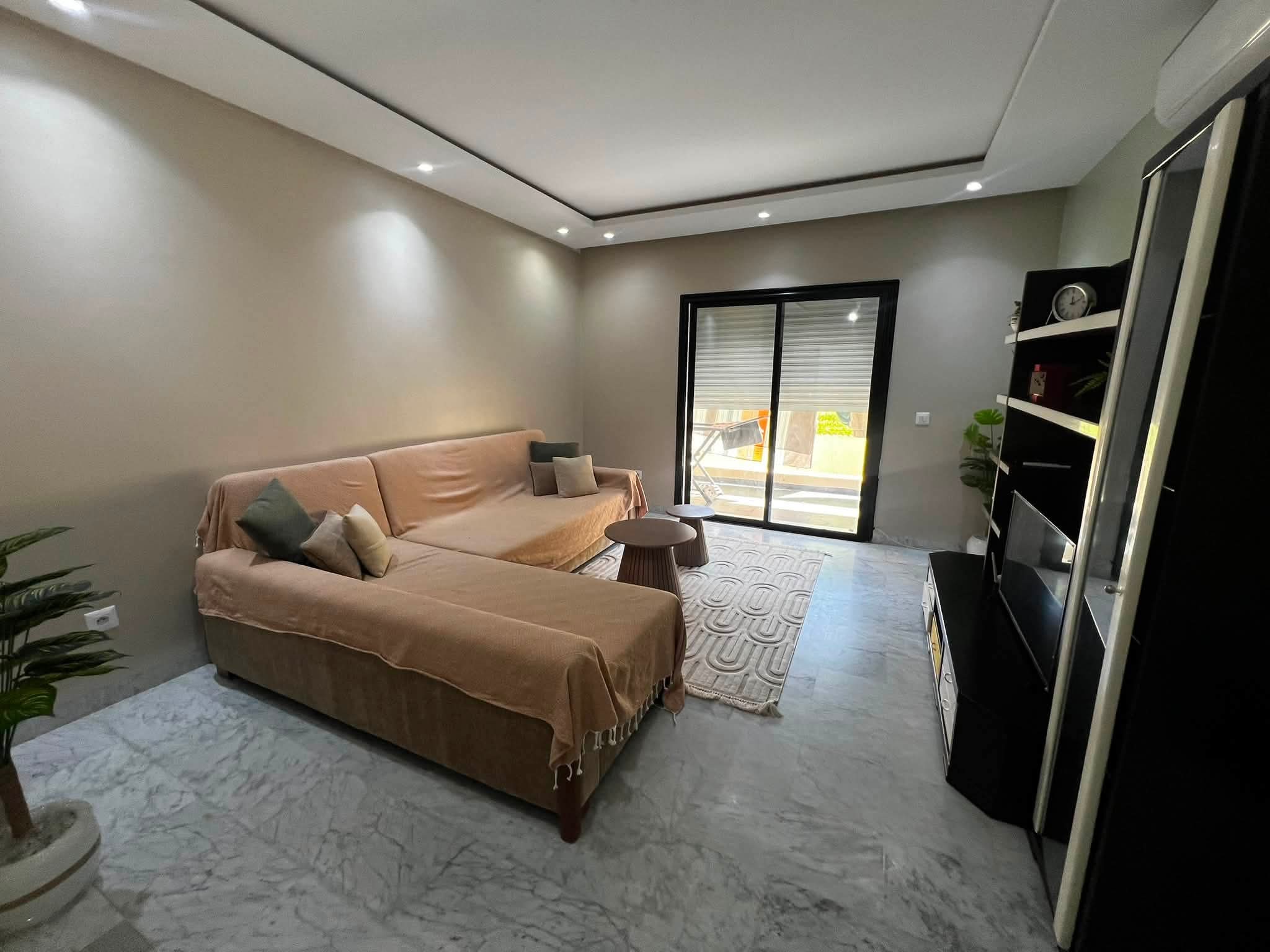 Ariana Ville&nbsp;Riadh Landlous&nbsp;Location&nbsp;Appart. 2 pi�ces&nbsp;S1 meuble 1400d riadh el andalous