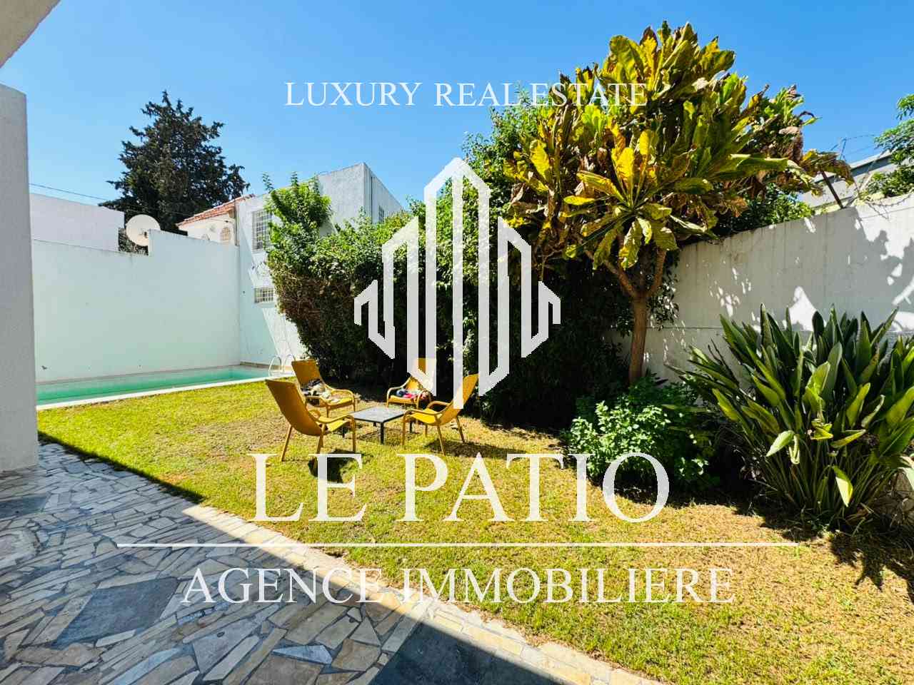 Carthage&nbsp;Salambo&nbsp;Location&nbsp;Appart. 4 pi�ces&nbsp;Rez de chaussee de villa meuble a carthage
