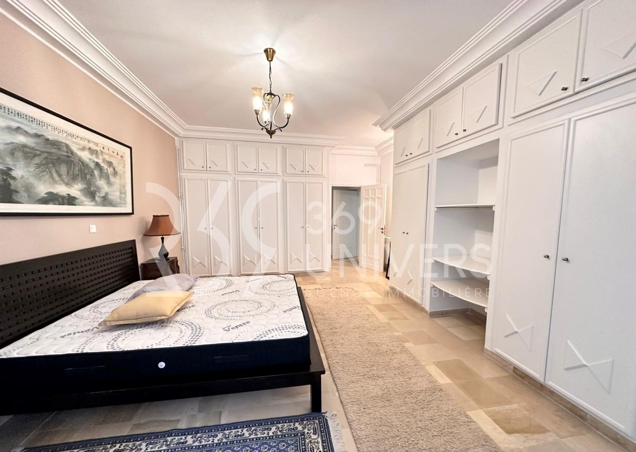 La Marsa&nbsp;Marsa Ennassim&nbsp;Location&nbsp;Appart. 3 pi�ces&nbsp;Rez de chaussee avec piscine � la marsa ref ra095