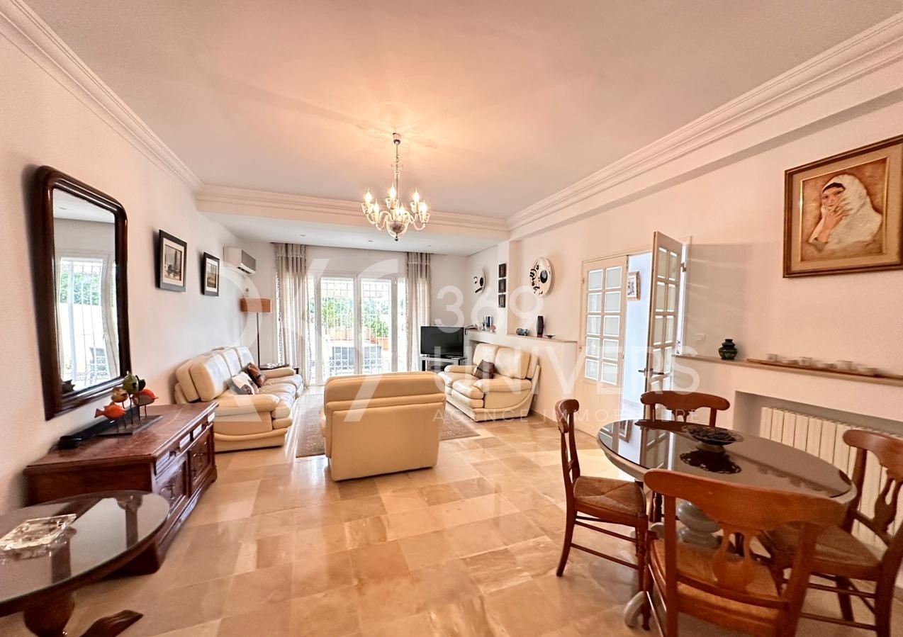 La Marsa&nbsp;Marsa Ennassim&nbsp;Location&nbsp;Appart. 3 pi�ces&nbsp;Rez de chaussee avec piscine � la marsa ref ra095