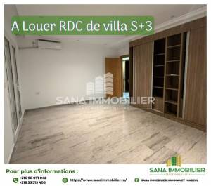Hammamet&nbsp;Hammamet&nbsp;Location&nbsp;Maisons&nbsp;A rdc de villa  s3 ref596a