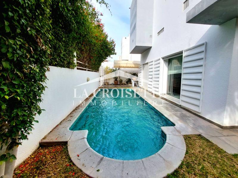 La Marsa&nbsp;Cite El Moustakbel (La Marsa)&nbsp;Location&nbsp;Maisons&nbsp;Villa s4 avec piscine � la marsa zdl0350