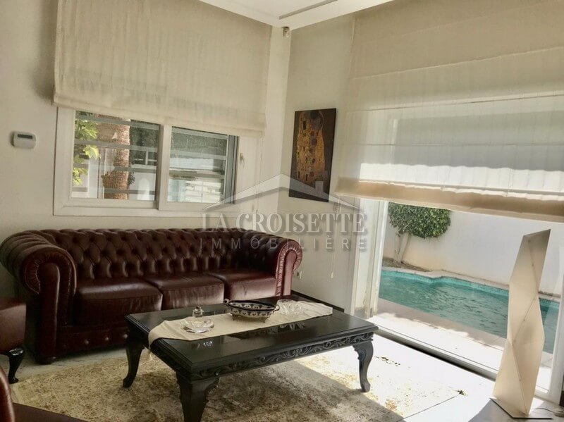La Marsa&nbsp;Cite El Moustakbel (La Marsa)&nbsp;Location&nbsp;Maisons&nbsp;Villa s4 avec piscine � la marsa zdl0350