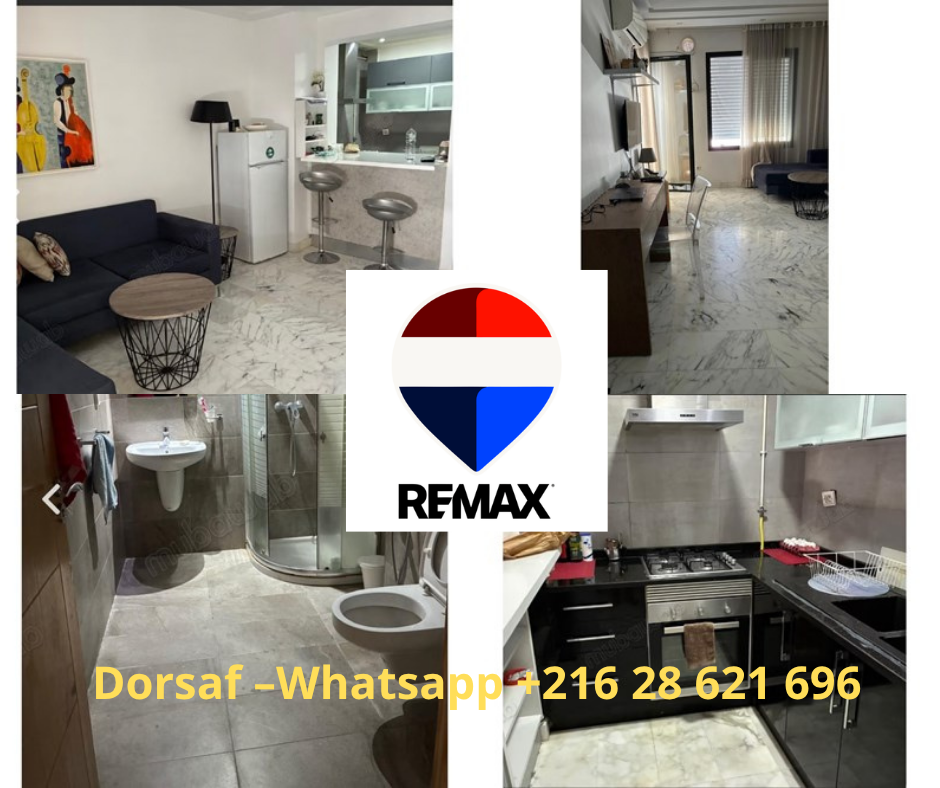 La Marsa&nbsp;Berge Du Lac&nbsp;Location&nbsp;Appart. 1 pi�ce&nbsp;Studio lac2 meubl�
