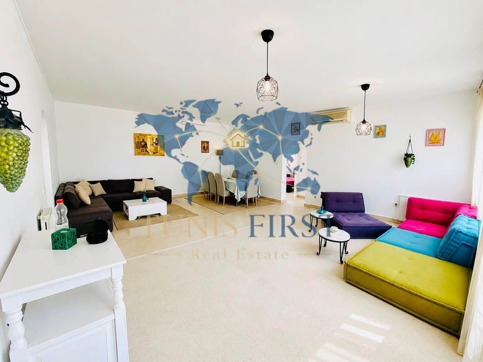 La Marsa&nbsp;Marsa Safsaf&nbsp;Location&nbsp;Appart. 4 pi�ces&nbsp;Etage villa s3 meubl� � la marsa