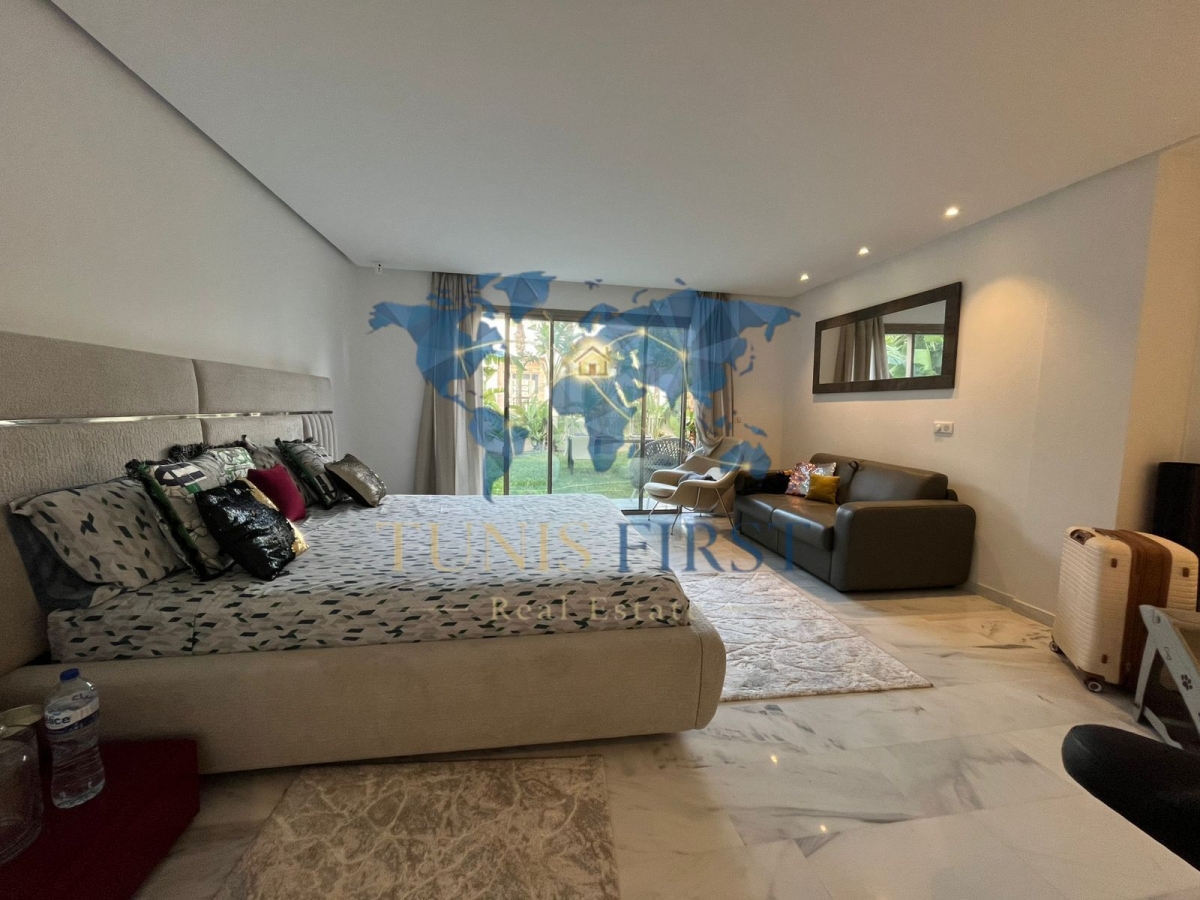 La Marsa&nbsp;Gammart&nbsp;Vente&nbsp;Appart. 3 pi�ces&nbsp;Appartement s2 avec jardins et piscine � gammarth
